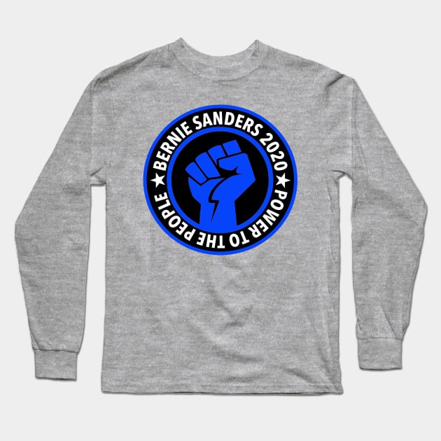 Bernie 2020 Power to the People Long Sleeve T-Shirt by skittlemypony